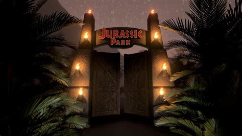 Wallpaper Jurassic Park Gate The great collection of jurassic park ...