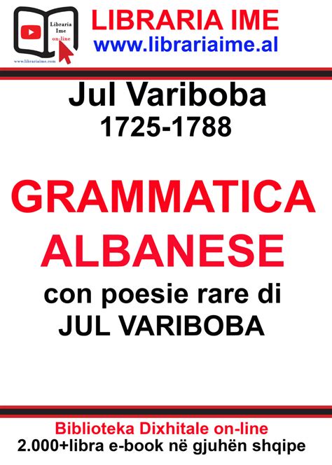 Jul Variboba Grammatica Albanese E Book Part Libraria Ime