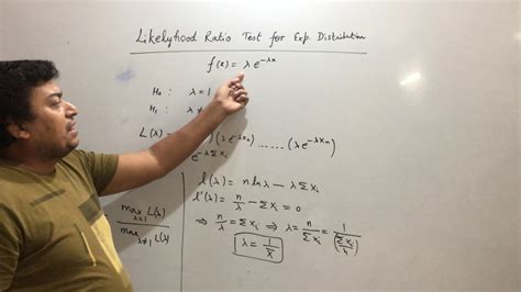 Likelihood Ratio Test For Exponential Distribution By Mr Rohit Gupta