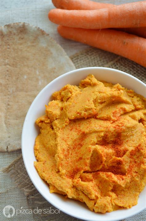 Hummus Con Zanahoria Rostizada Pizca De Sabor