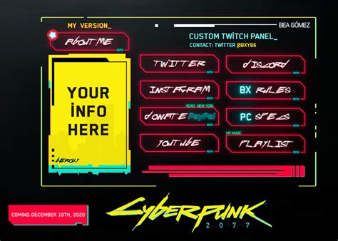 Artstation Cyberpunk 2077 Twitch Obs Stream