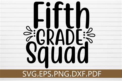 Fifth Grade Squad SVG Design Graphic By Monidesignhat Creative Fabrica