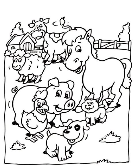 Farm Animal Coloring Pages PDF For Kids - Coloringfolder.com | Boek ...