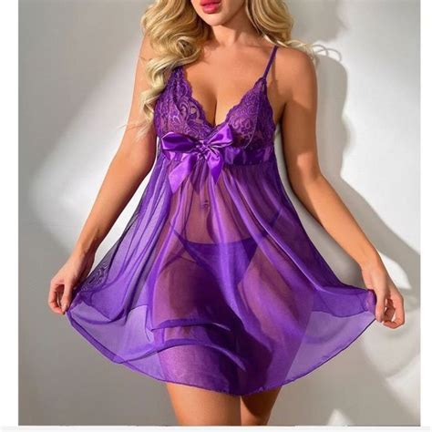 ExyFunShop Intimates Sleepwear Womensexy Lingerie Lace Chemise