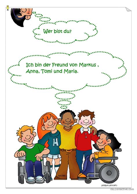 wer bist du bildwörterbücher ode Deutsch DAF Arbeitsblätter pdf doc