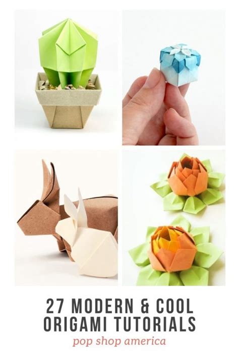 27 Modern And Cool Origami Tutorials