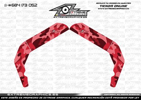 Adhesivos Chasis Derbi Senda Xtreme Camo Rojo Extremegraphics Es