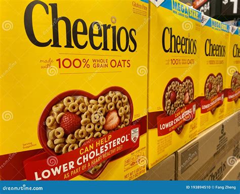 Cheerios Oat Cereal Display. Cheerios Is A Product Of General Mills And ...