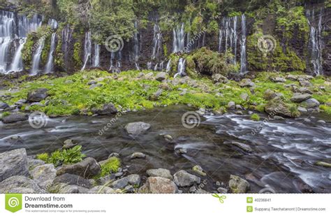 Shiraito waterfall 5 stock image. Image of waterfall - 40236841