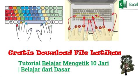 Tutorial Belajar Mengetik 10 Jari Belajar Dari Dasar Youtube