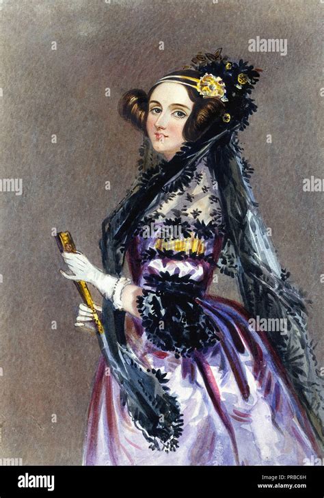 Chalon Alfred Edward Portrait Of Ada King Countess Of Lovelace Ada Lovelace Daughter Of Lord