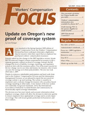 Fillable Online Wcd Oregon Update On Oregon S New Proof Of Coverage