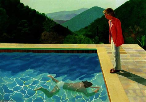 David Hockney Pool With Two Figures