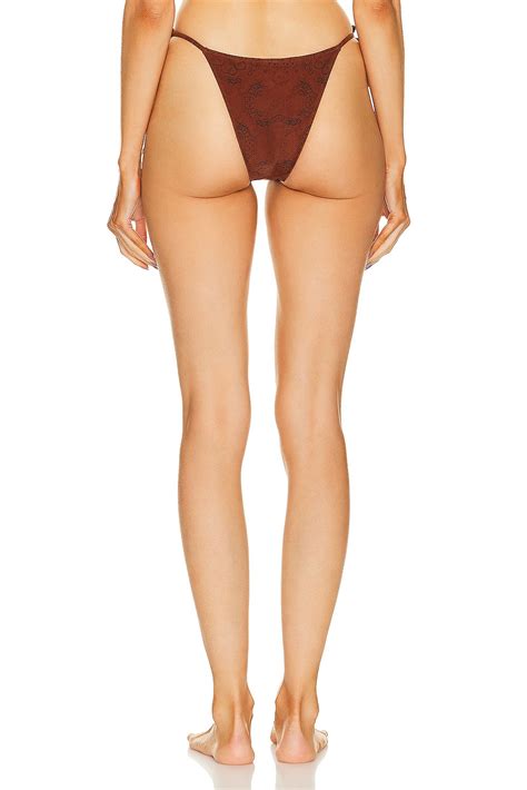 Tropic Of C Praia Bikini Bottom In Henna FWRD