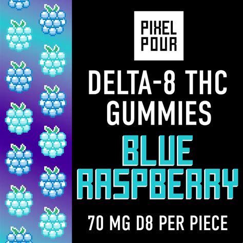 Delta 8 Thc Gummies 70mg D8 Blue Raspberry Beta Release Pixel