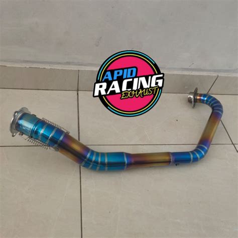 Jual Leher Pipa Header Full Cacing Blumon Plus Adaptor Untuk Satria Fu