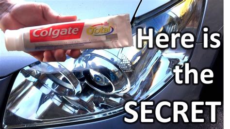 How To Restore Headlights With Toothpaste Secret Revealed Youtube