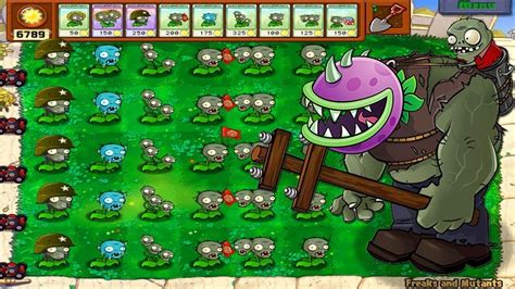 Plants Vs Zombies Mod All Pea Gatling Zomplants Vs Dr Zomboss Zombotany