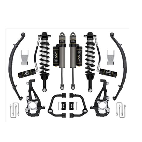 Icon Stage 3 35 45 Lift Kit With Tubular Ucas And Leaf Springs For 2021 2023 Ford F 150 4wd