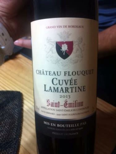 Johanès Boubée Château Flouquet Cuvée Lamartine Saint Émilion Vivino US