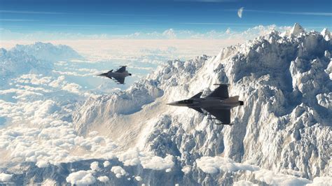 Wallpaper Sky Snow Vehicle Airplane Ice Military Aircraft