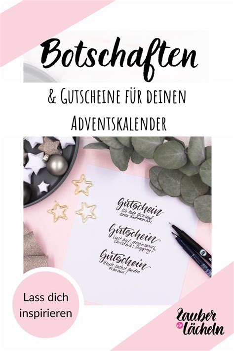 A Pink And White Poster With The Words Botschaffen Gutschne