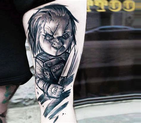 Chucky tattoo by Sandra Daukshta | Photo 14955