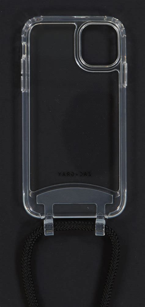 iPhone 11 TRANSPARENT CASE + MIDNIGHT BLACK CORD – ZAC+GRAY