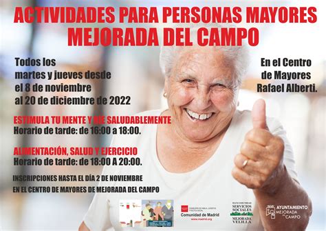 Servicios Sociales Mejorada Del Campo Y Velilla ACTIVIDADES PARA