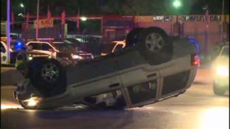 Driver Flips Jeep At End Of Chase In Southwest Houston