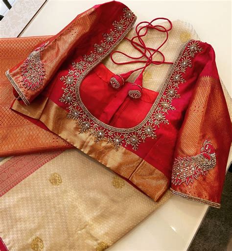 Pin By Arunachalam On Ariorke Red Blouse Design Traditional Blouse