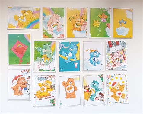 Vintage Care Bear Panini Stickers For Care Bear Panini Etsy