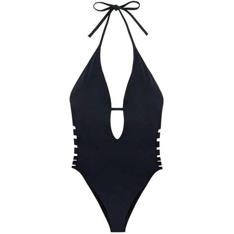 Maillot De Bain Une Pi Ce Sans Armatures Dos Nu Noir Suisses