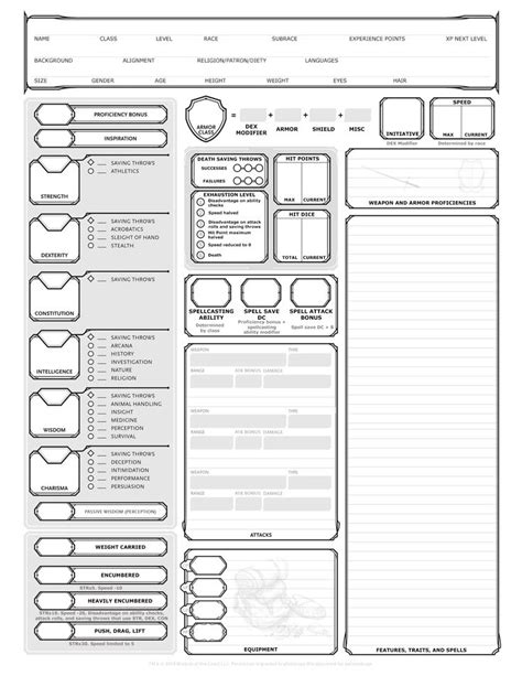 Pin By Cooper Hammond On Dnd Character Inspiration Character Sheet