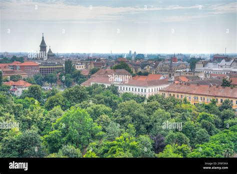 Aerial View Of Timisoara With Metropolitan Orthodox Cathedral Romania