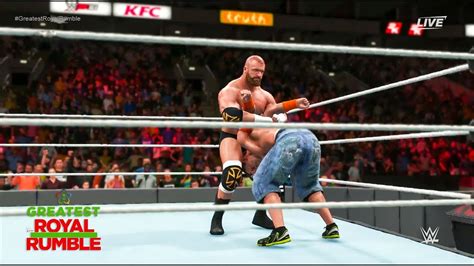 John Cena Vs Triple H Greatest Royal Rumble 2018 Full Match Wwe 2k18