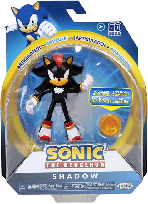 Sonic The Hedgehog Basic Wave 1 Shadow 4 Action Figure Modern, with ...