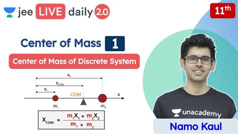 Jee Center Of Mass L1 Center Of Mass Of Discrete System Unacademy Jee Jee Physics Namo