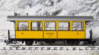 BEMO 3238 164 RhB C 114 WN 9800 Personenwagen 2 Achsig 3 Klasse