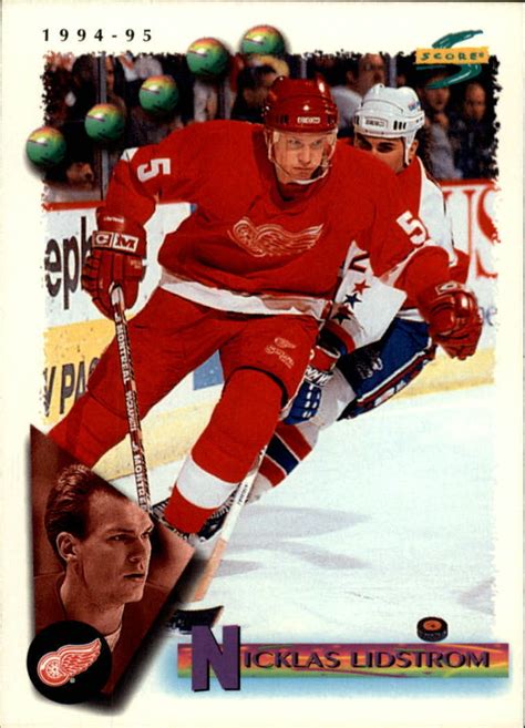 1994 95 Score Red Wings Hockey Card 119 Nicklas Lidstrom EBay