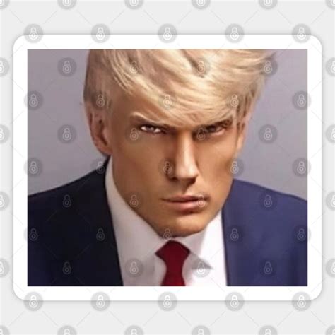 Trump Anime Mugshot - Trump Anime Mugshot - Sticker | TeePublic