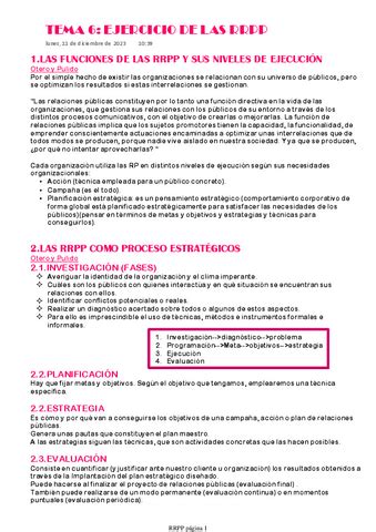 Tema Ejercicio De Las Rrpp Pdf