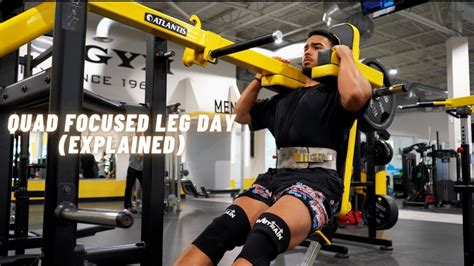 Quads Focused Leg Day Explained YouTube