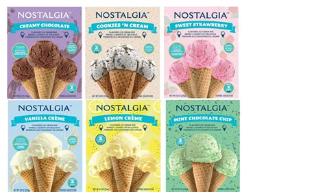 Nostalgia Ice Cream Mix Variety Pack Of Flavors Vanilla Creme And