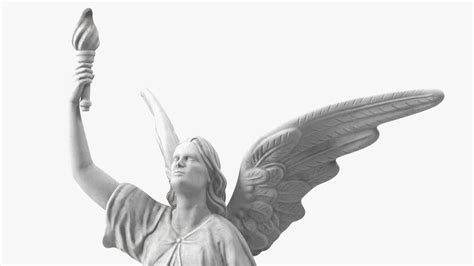 Marble Statue Of Angel 3d Model 69 3ds Blend C4d Fbx Max Ma Lxo Obj Gltf Upk