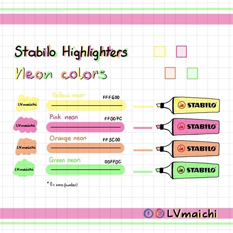 FULL 20 MÀU BẢNG MÀU VIẾT DẠ QUANG Stabilo Boss Highlighters Colors