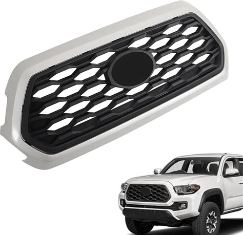 Amazon Antuko Front Grille Upper Grill Sliver Frame With Black