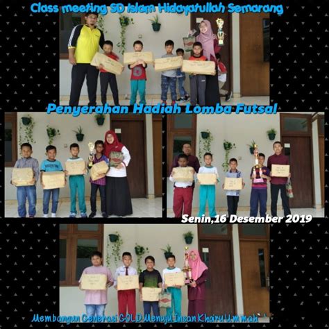 Serah Terima Hadiah Classmeeting Sdih Hidayatullah Semarang