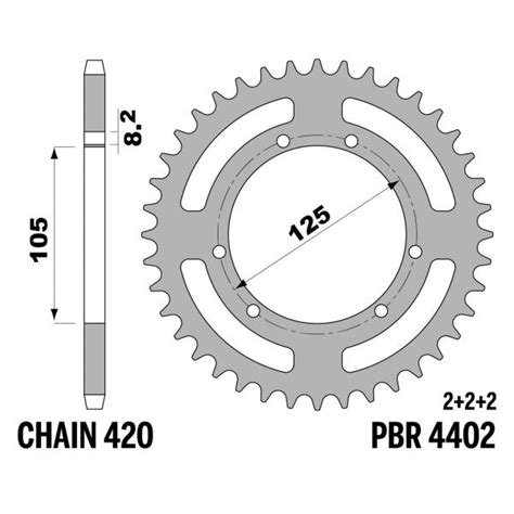 Corona PBR Z48 Denti Passo 420 In Ferro Derbi X Race R Enduro 50