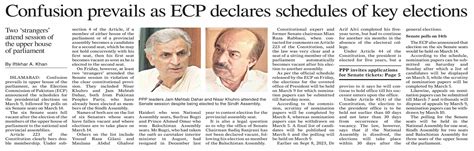 Dawn EPaper Mar 02 2024 Confusion Prevails As ECP Declares